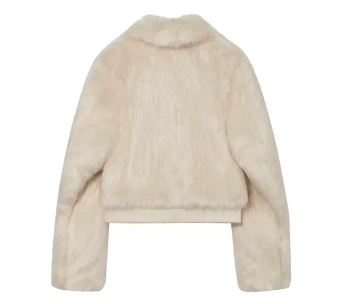 GLOWNY リー반 ファー ジャケット アイボリー - メルカリ