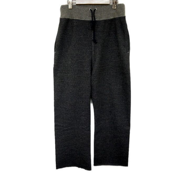 BOWWOW バウワウ 正規 24 AW SALT PEPPER PT PANT ソルトアンドペッパー スウェットパンツ イージーパンツ 日本製 BW 242 S PP BLACK ブラック 黒 L