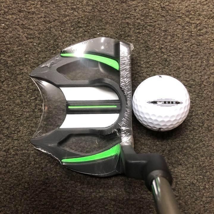 【左 大好評】極太グリップと大型ヘッドの安定感抜群のダイナミクスパター レフティ レアな左】極太グリップと大型ヘッドの安定感抜群のダイナミクスパター