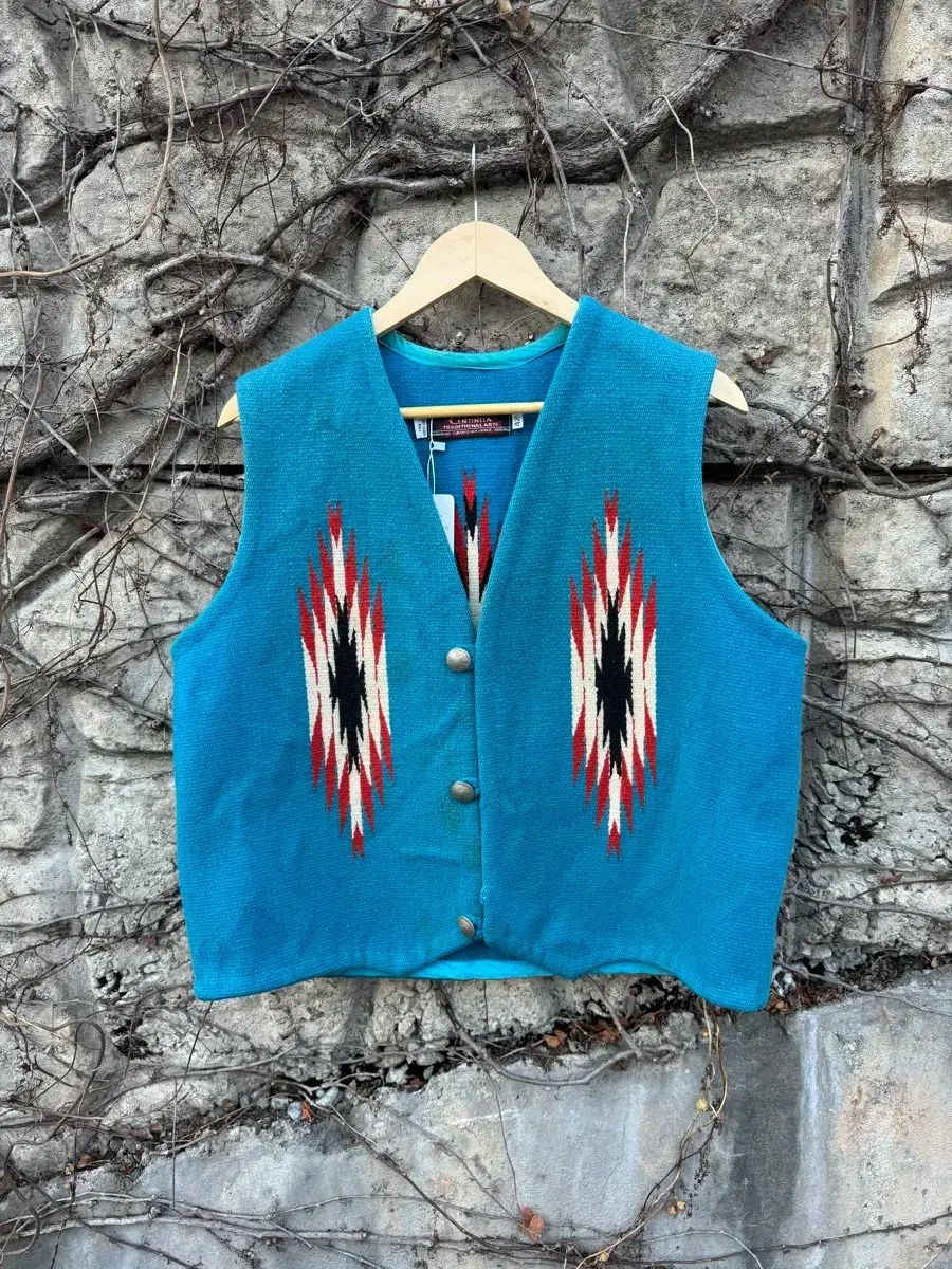 センチネル オルテガ ハンド ウーブン 麻 ネイティブ 柄 ウェスタン スカート ベスト