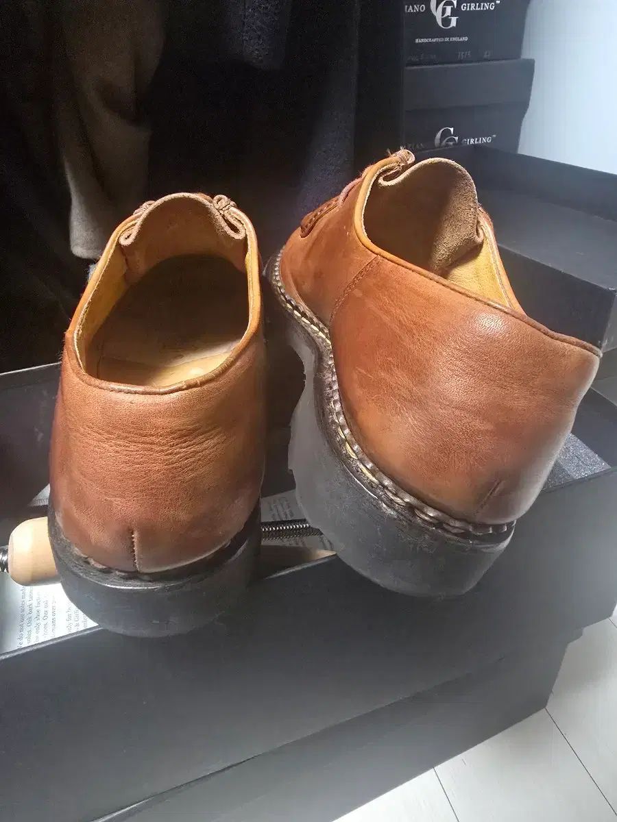  パラブーツ ミカエル マルーン 40 ローファー ブーツ 革靴