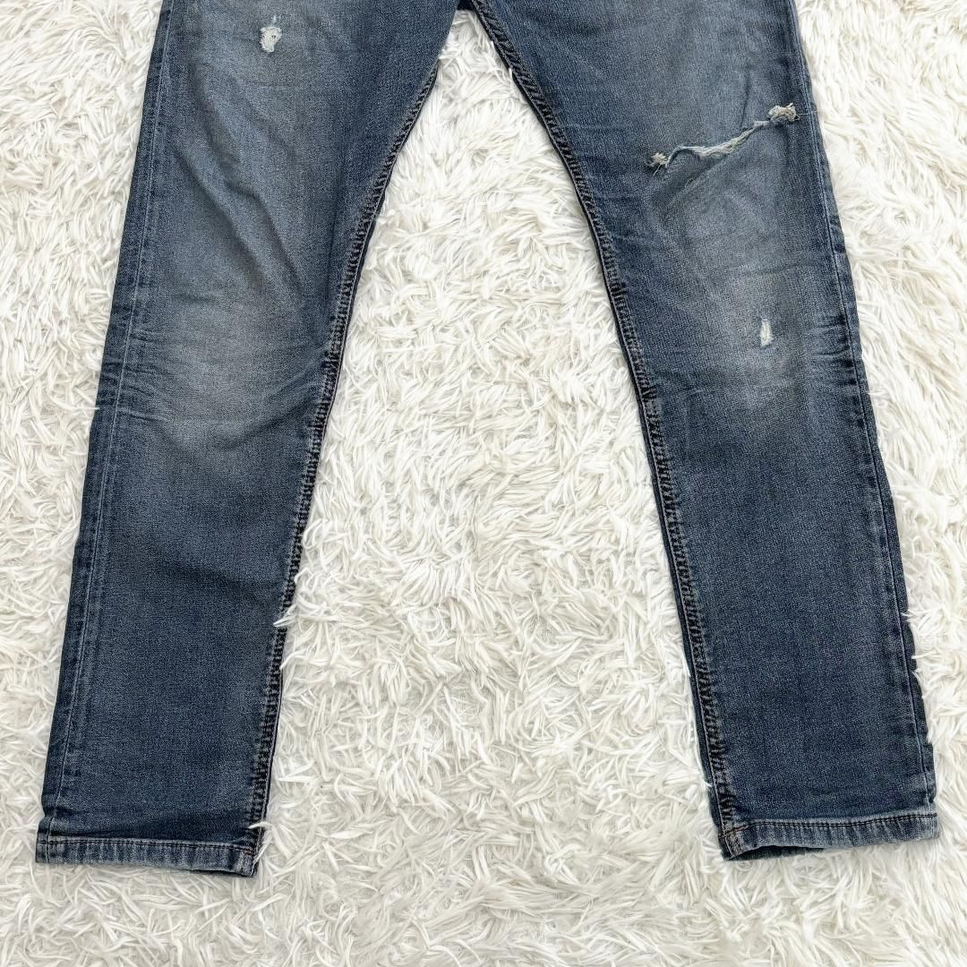 DIESEL ダメージ加工デニム モロッコ製 W30 DIESEL (ディーゼル 