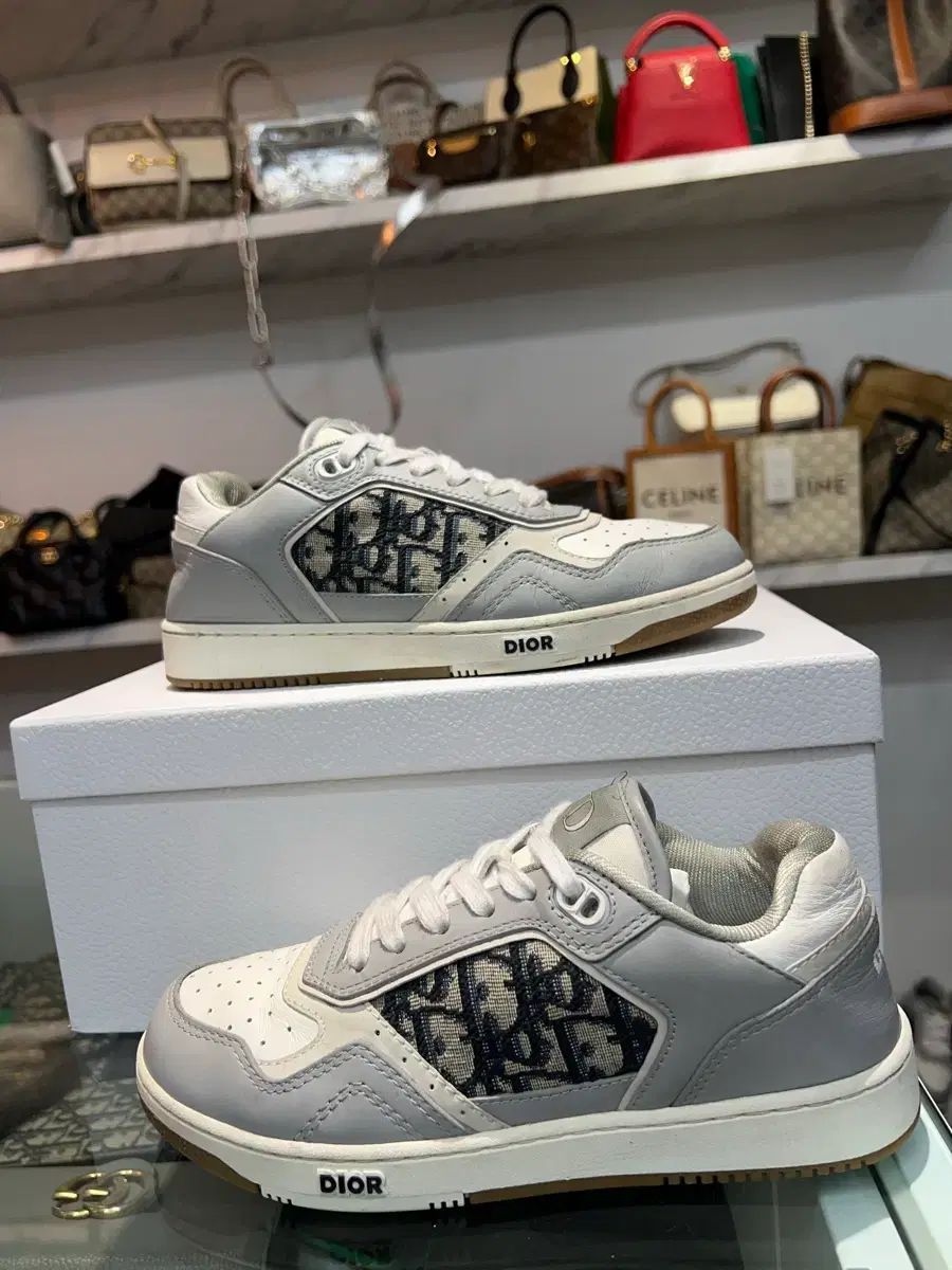 37) ディオール B27 オブリーク ロートップ スニーカー グレー - メルカリ