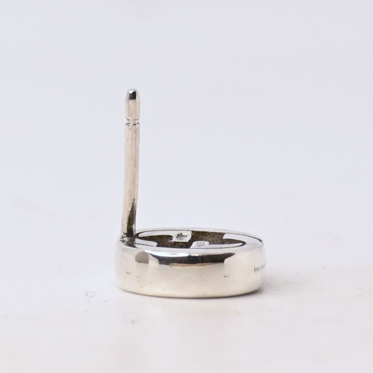 研磨済】GUCCI グッチ インターロッキングG ピアス 片耳用 Ag925