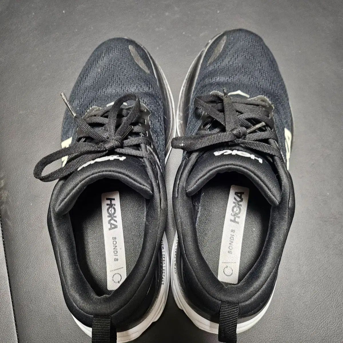 HOKA ONE ホカオネオネ ボンダイ8 ブラック|白 スニーカー 260