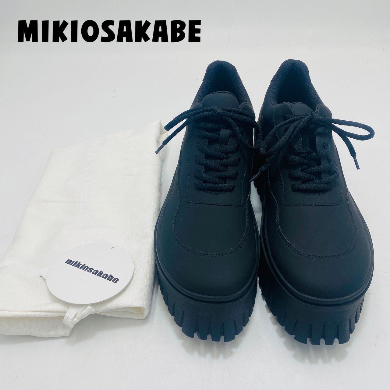 mikiosakabe ミキオサカベ スニーカー 厚底 23cm イエロー mikiosakabe ミキオサカベ スニーカー 厚底 23cm イエロー