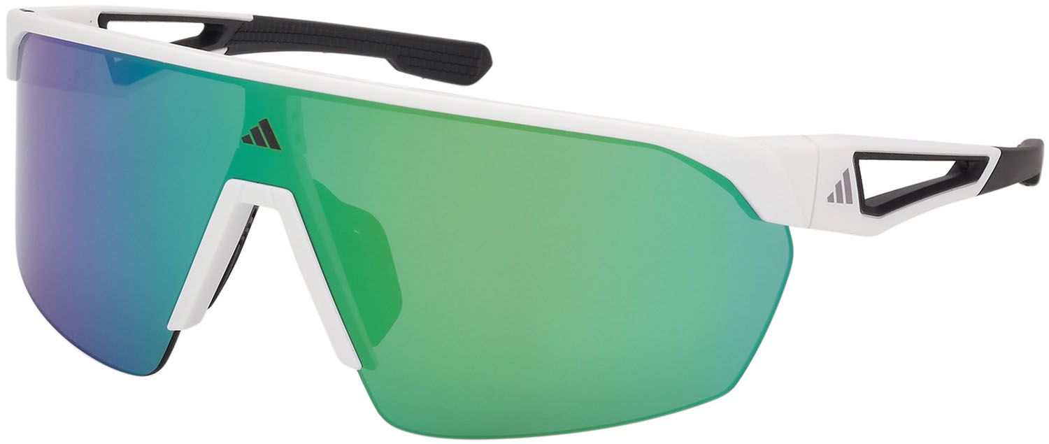 アディダス adidas SP Sunglasses サングラス 眼鏡 アイウェア フィット感 ランニング マラソン 駅伝 トレーニング 釣り セ リング 日差し 紫外線 21 Q ホワイト