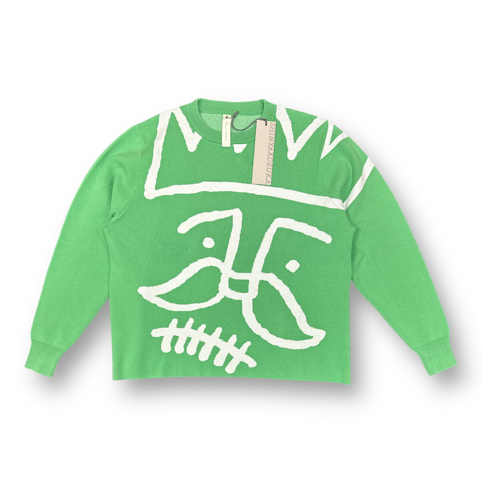 参考上代42900円 ♥ 23 SS SILLY KING ニット セーター シンヤコヅカ グリーン L 60782 A