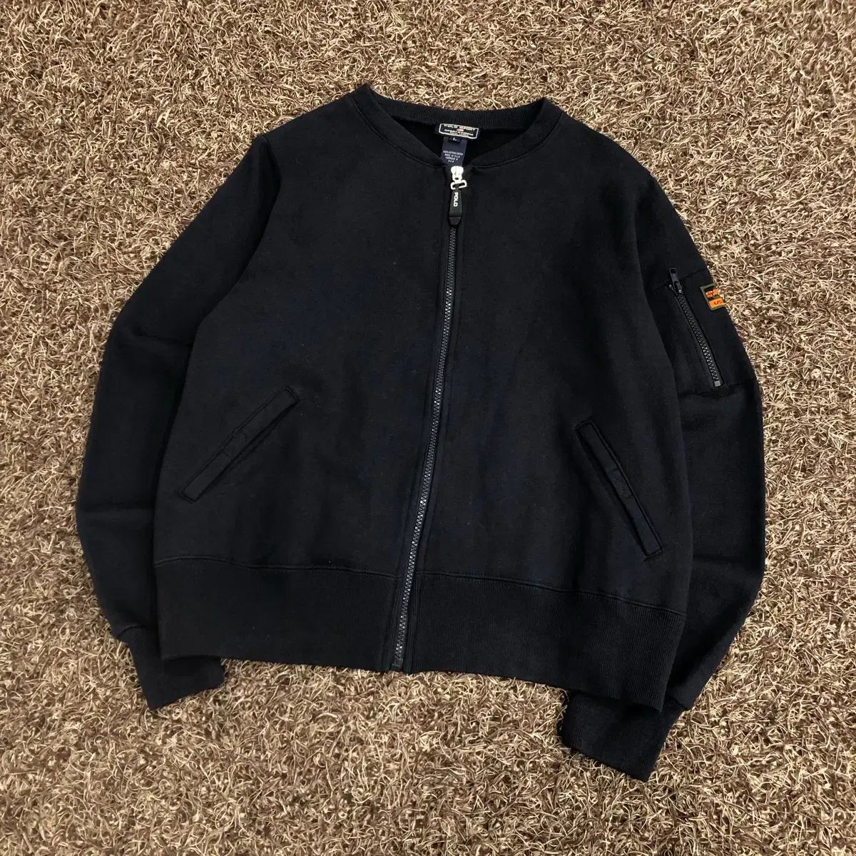 L ポロ スポーツ コットン ジップアップ ブルゾン ジャケット