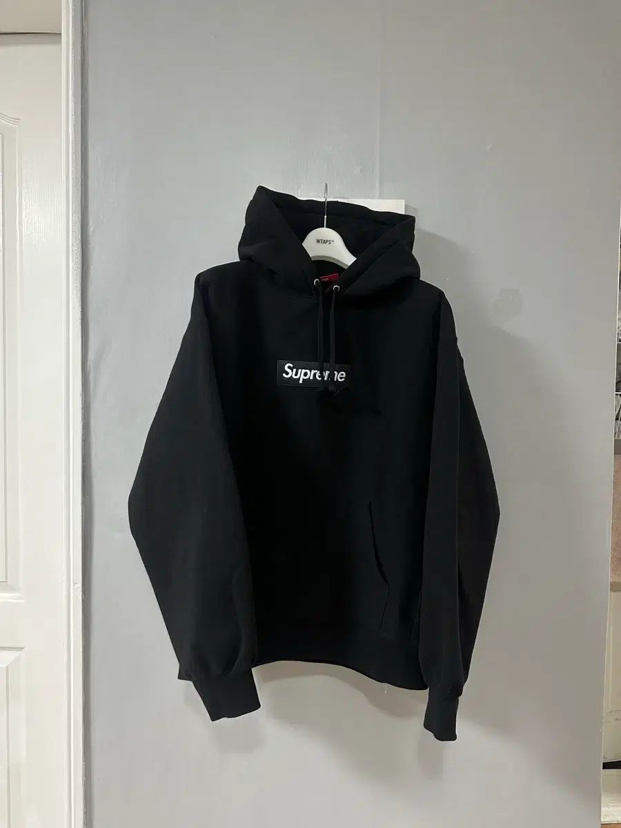 Supreme 23 FW ボックスロゴ フーディー ブラック L