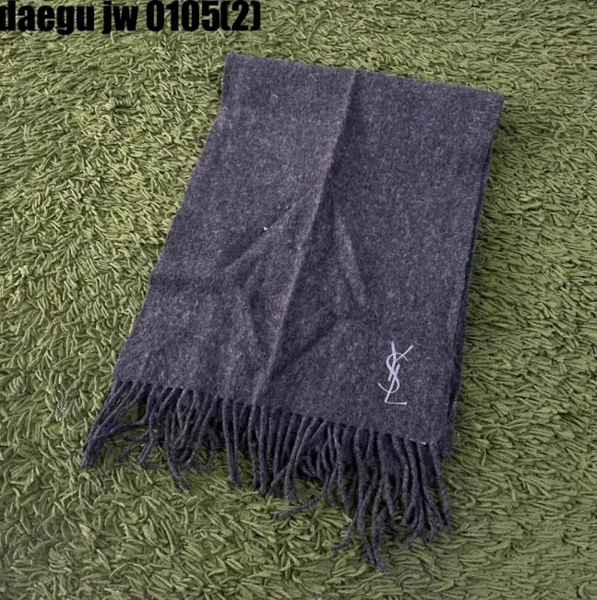 イヴ サンローラン YSL マフラー グレー