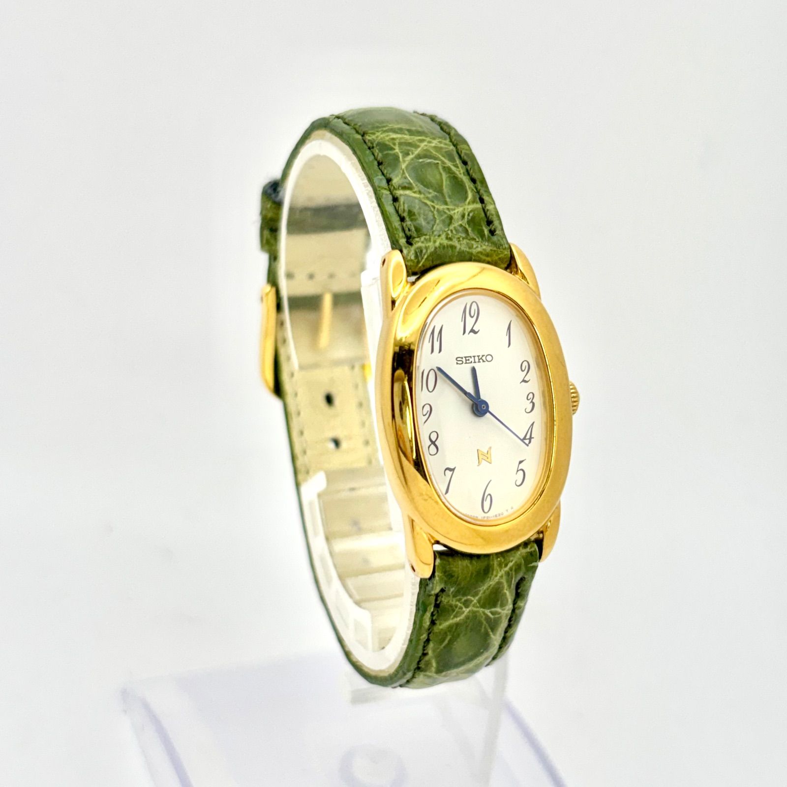 ☆新品電池☆ SEIKO NOIE 腕時計 レディース 1F21-5B70 箱付/新品電池】SEIKO セイコー NOIE ノイエ ゴールドオーバル