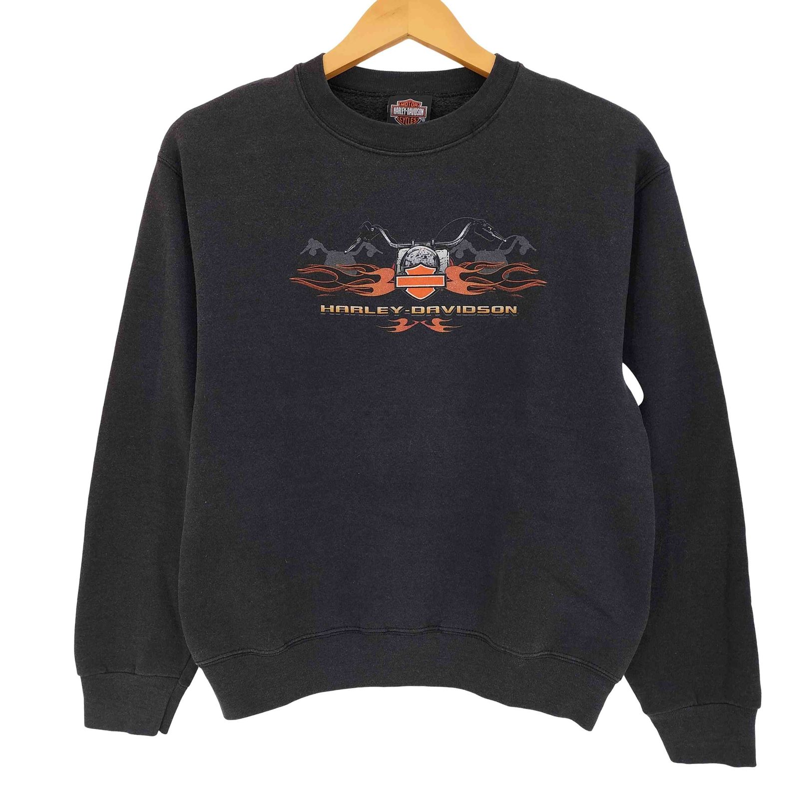 HARLEY-DAVIDSON ハーレーダビッドソン スウェット 両面プリント ハーレーダビッドソン HARLEY-DAVIDSON 00s 両面プリント クルーネック