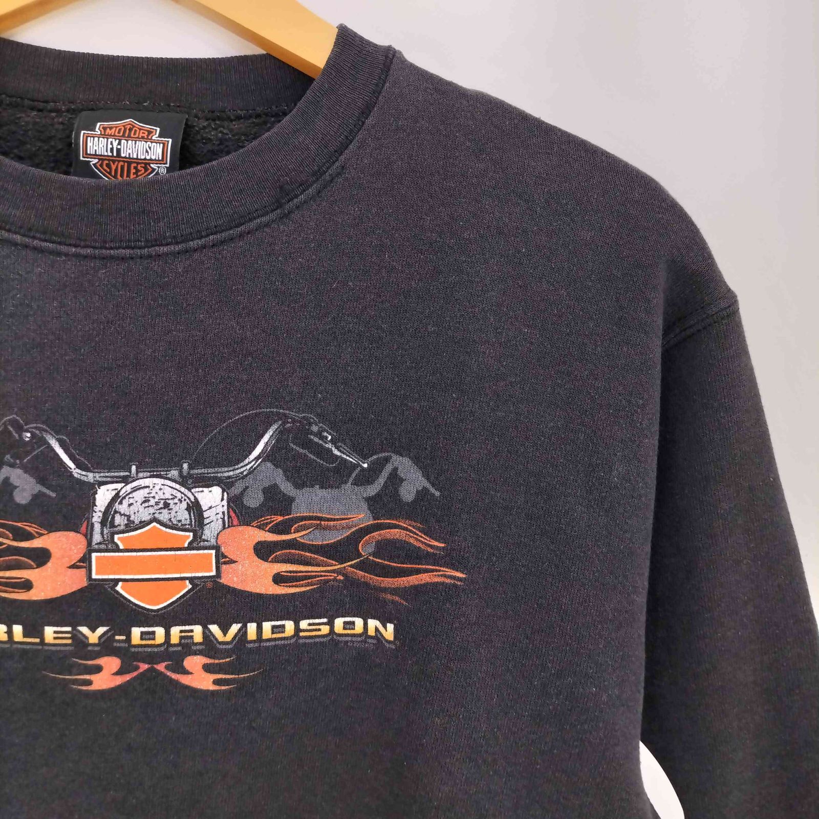 ハーレーダビッドソン HARLEY-DAVIDSON 00s 両面プリント クルーネック