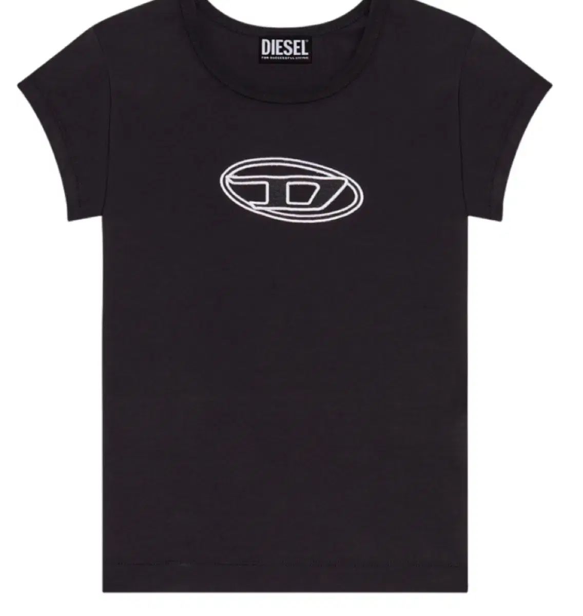 DIESEL ピーカブー ロゴ 半袖 Tシャツ ブラック M