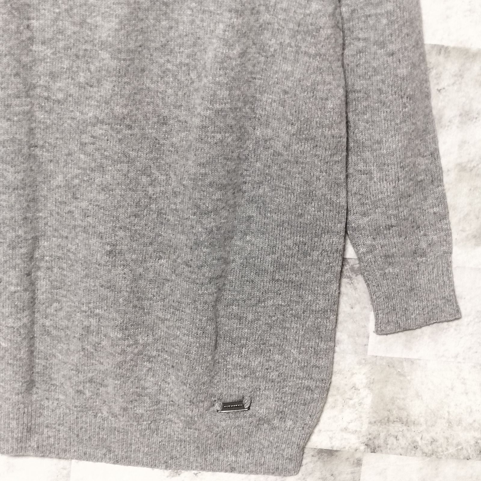 BURBERRY LONDON ウールカシミヤ クルーネック ニット サイズ1 グレー