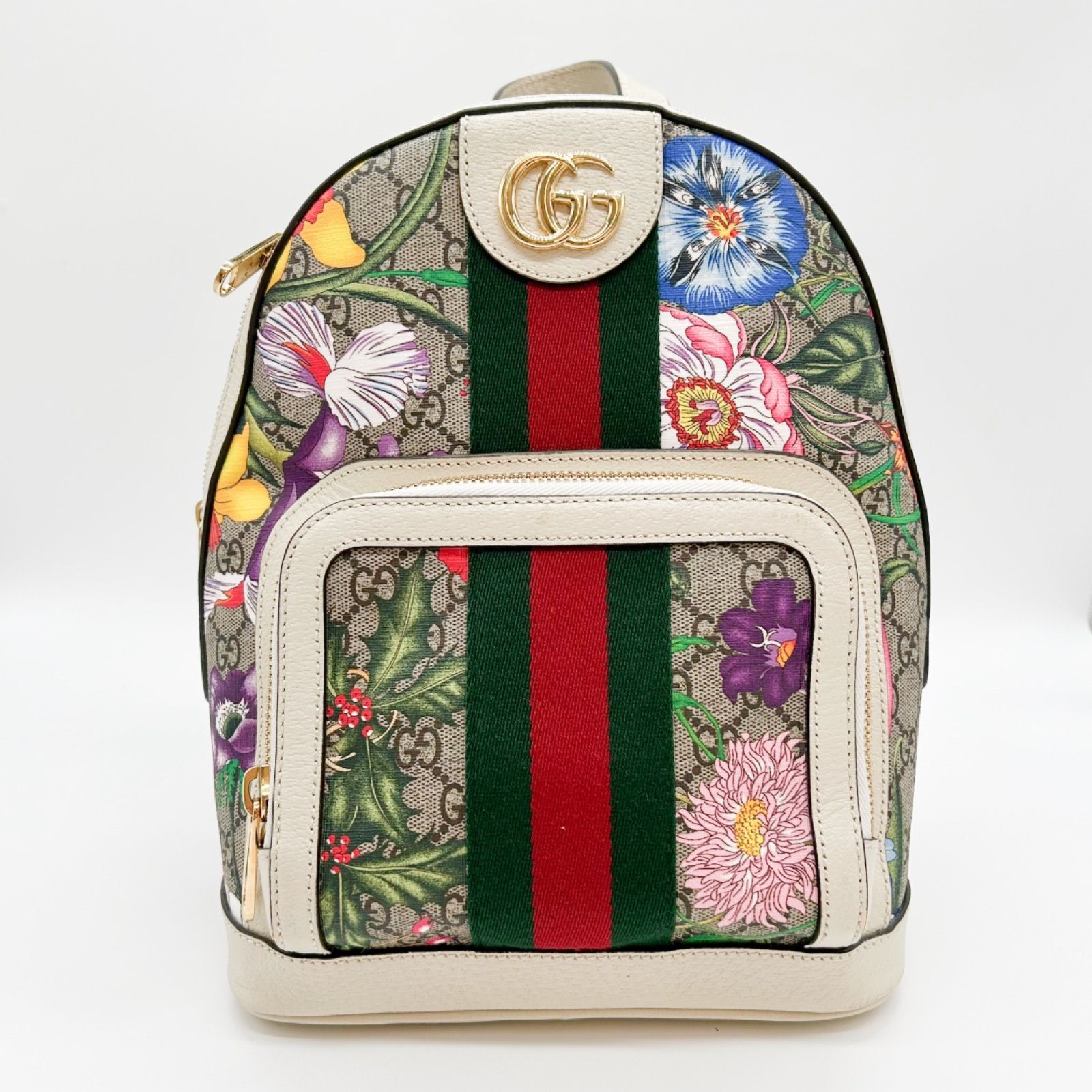 GUCCI グッチ フローラ バックパック 花柄 547965 リュック PVC レザー レディース