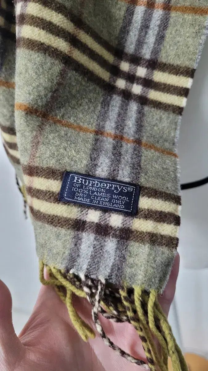  Burberrys バーバリー 90 s カーキブラウン ノヴァチェック ラムウール マフラー マフラー 小物