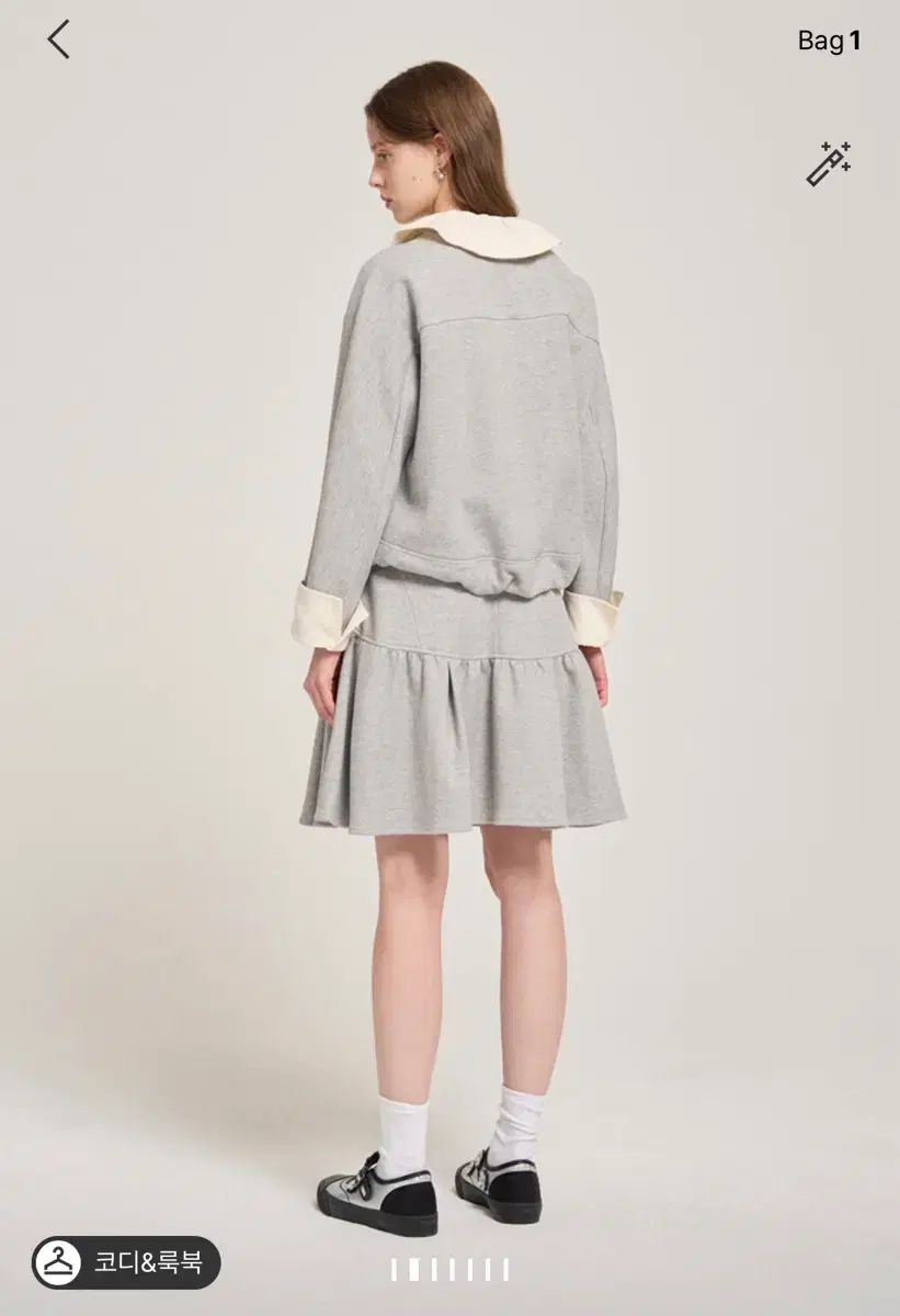 O 2 nd グレー KARA フ スウェット スカート セット 64