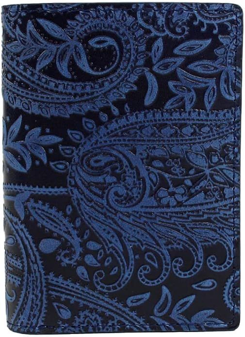 バギーポート KOI コーアイ 藍染レザー ペイズリー ハーフウォレット 二つ折り財布 ZYS 196 ダークブルー
