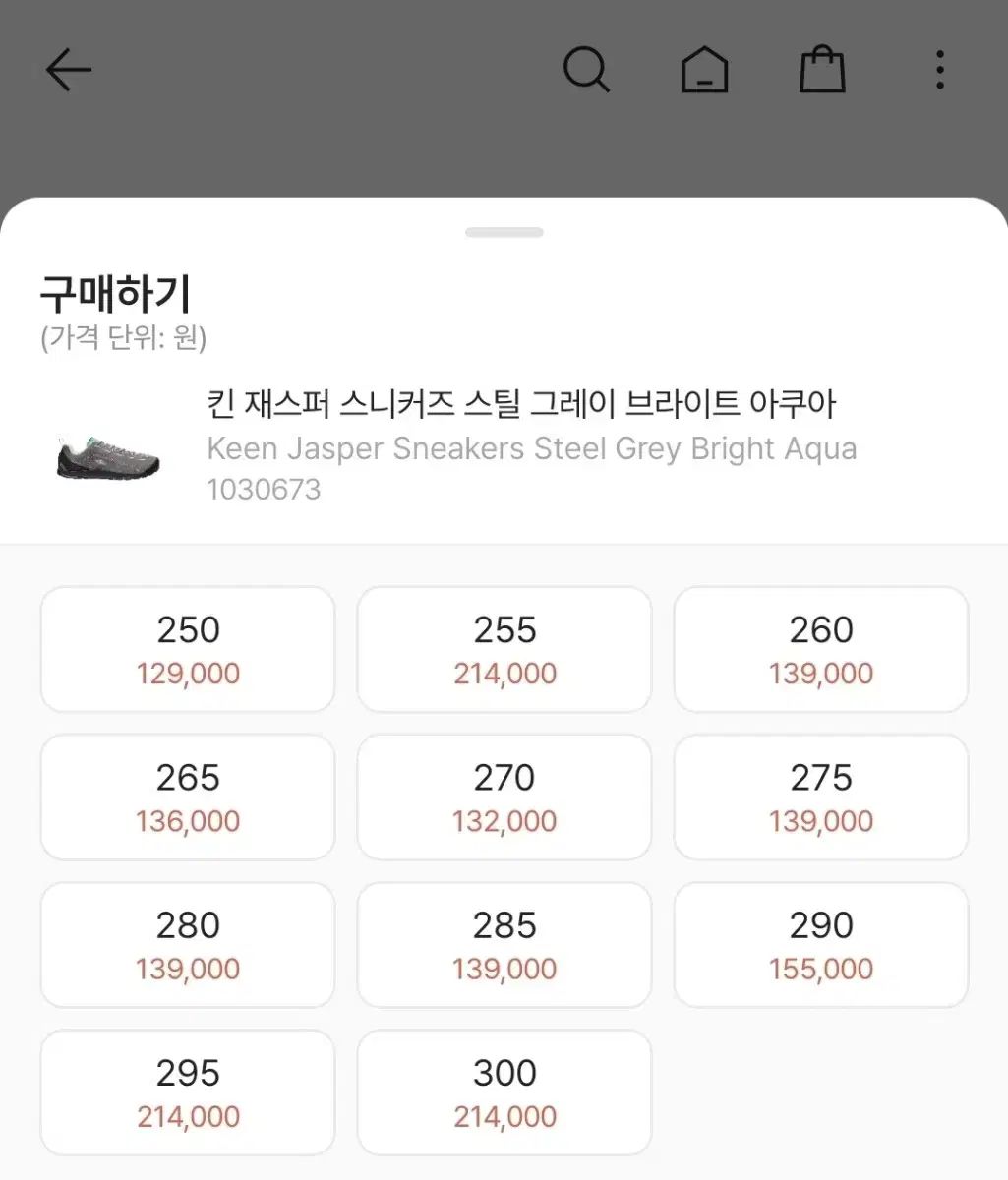  270 キーン ジャスパー スティール グレー 登山靴 トレッキングシューズ アウトドアシューズ