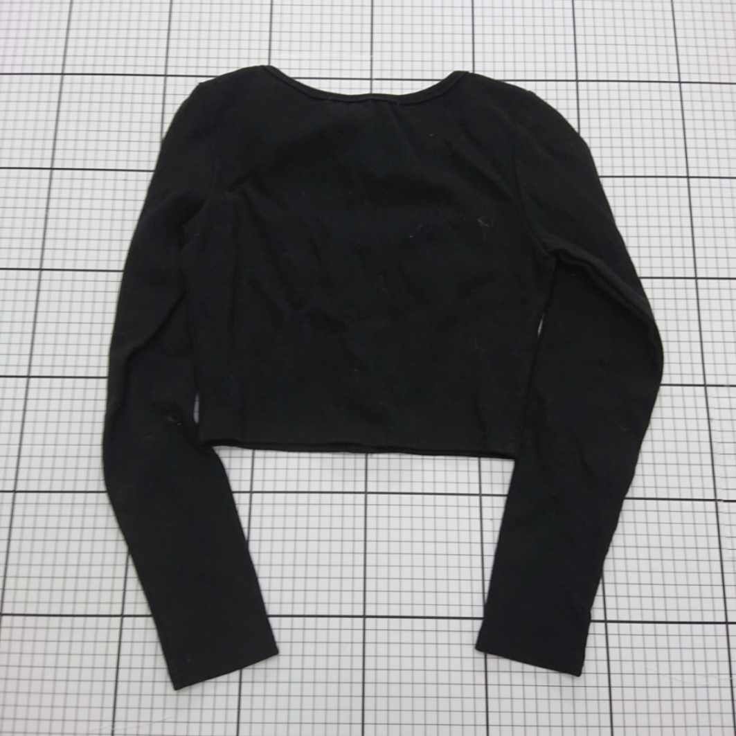 ◇ ⊇ 【ブラックアップ BLACKUP】クロップド長袖カーディガン