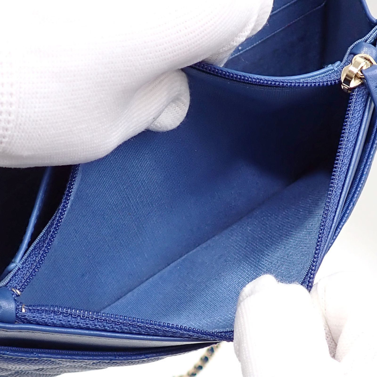 シャネル(Chanel) シャネル CCフィリグリー チェーンウォレット