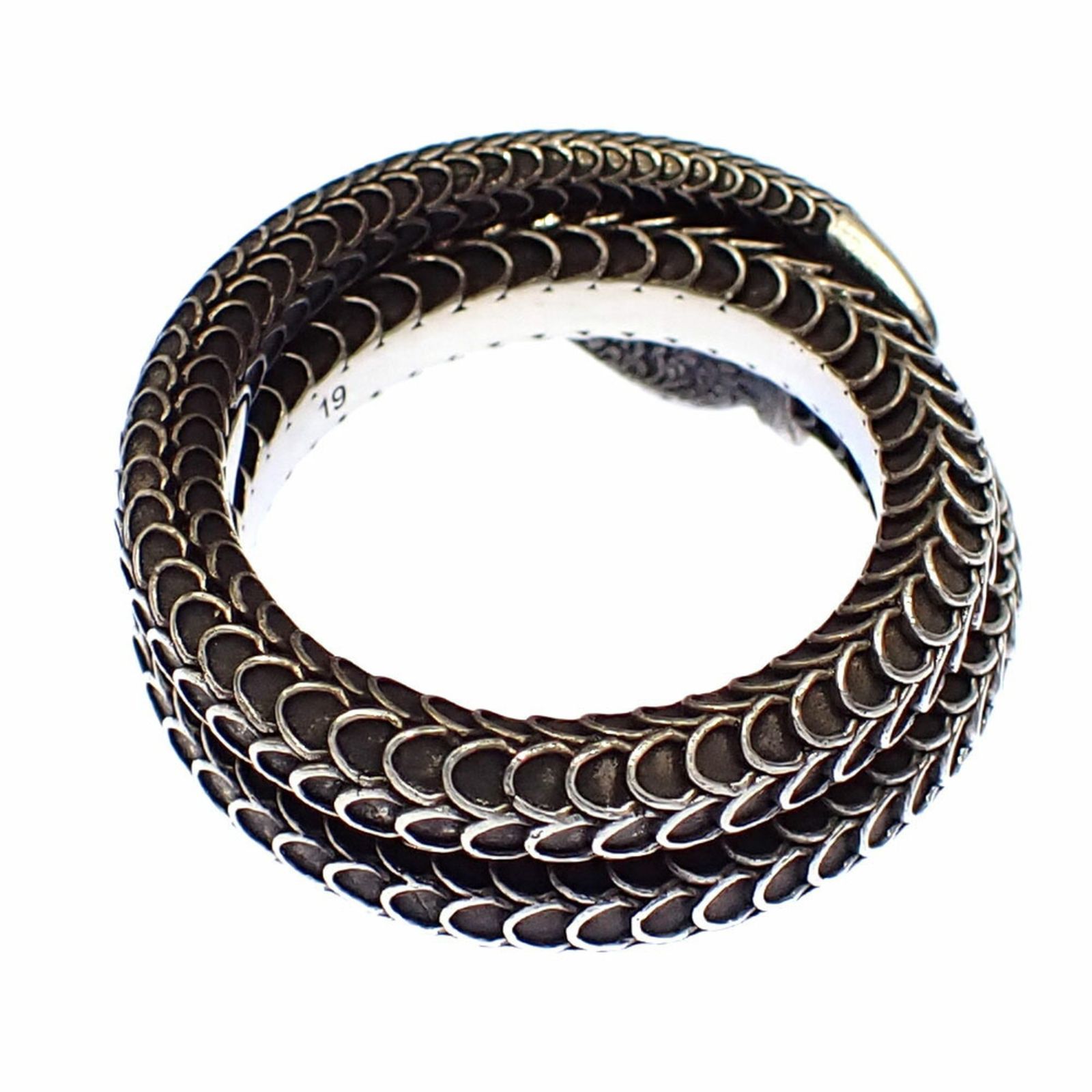 グッチ(Gucci) グッチ ガーデン スネーク リング メンズ SV925 18号