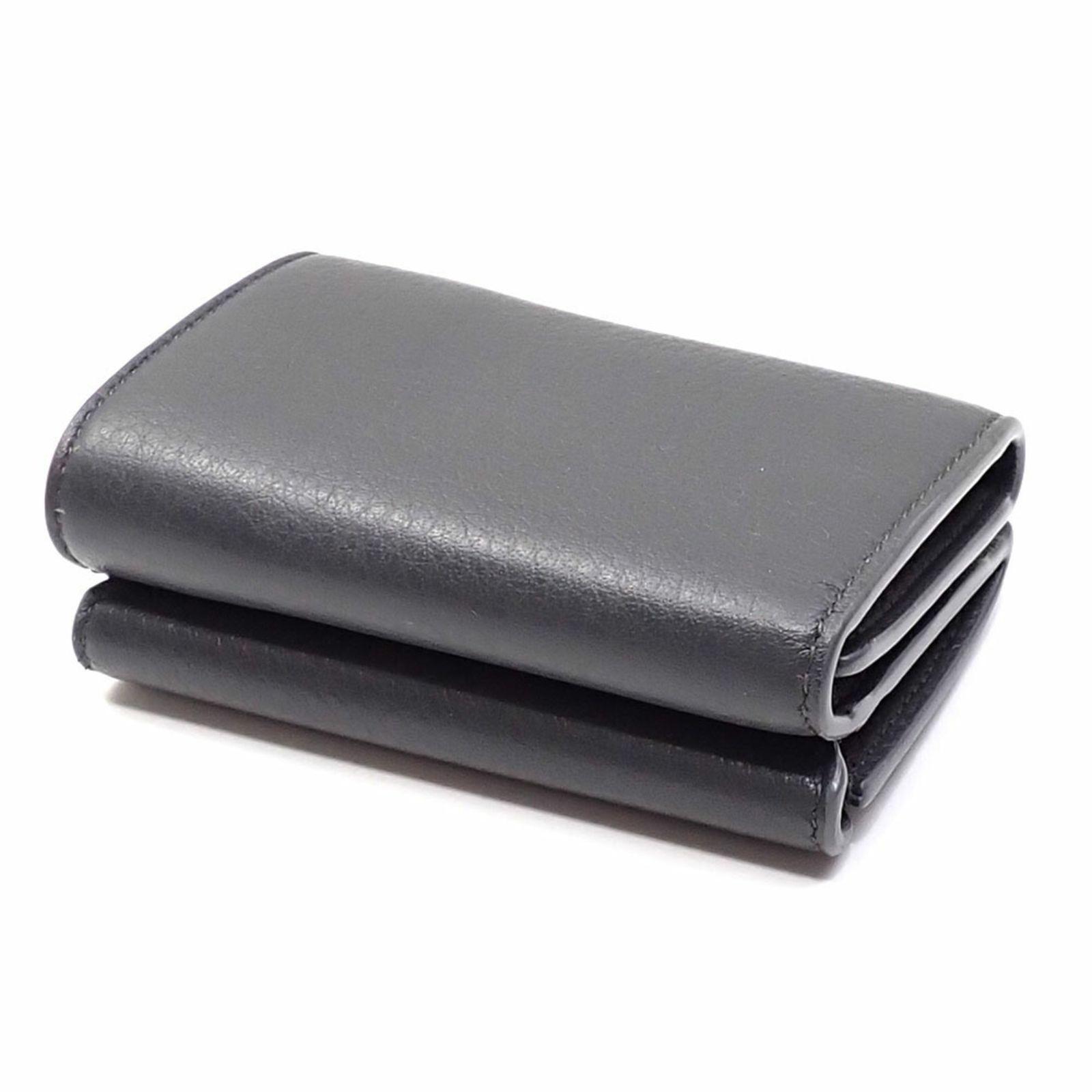 バレンシアガ Balenciaga 三つ折り 財布 ペーパーミニウォレット レディース グレー レザー 391446