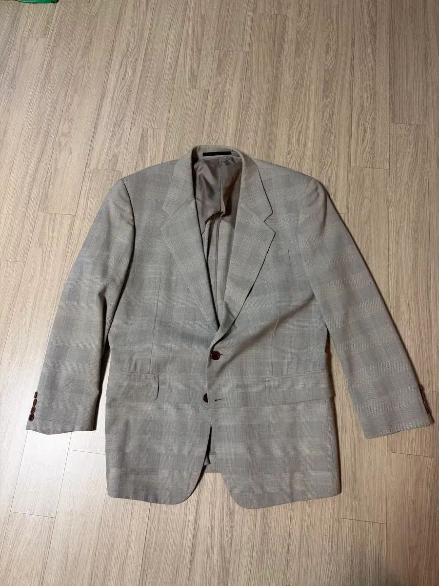 サンローラン Yves Saint Laurent チェック ジャケット 100