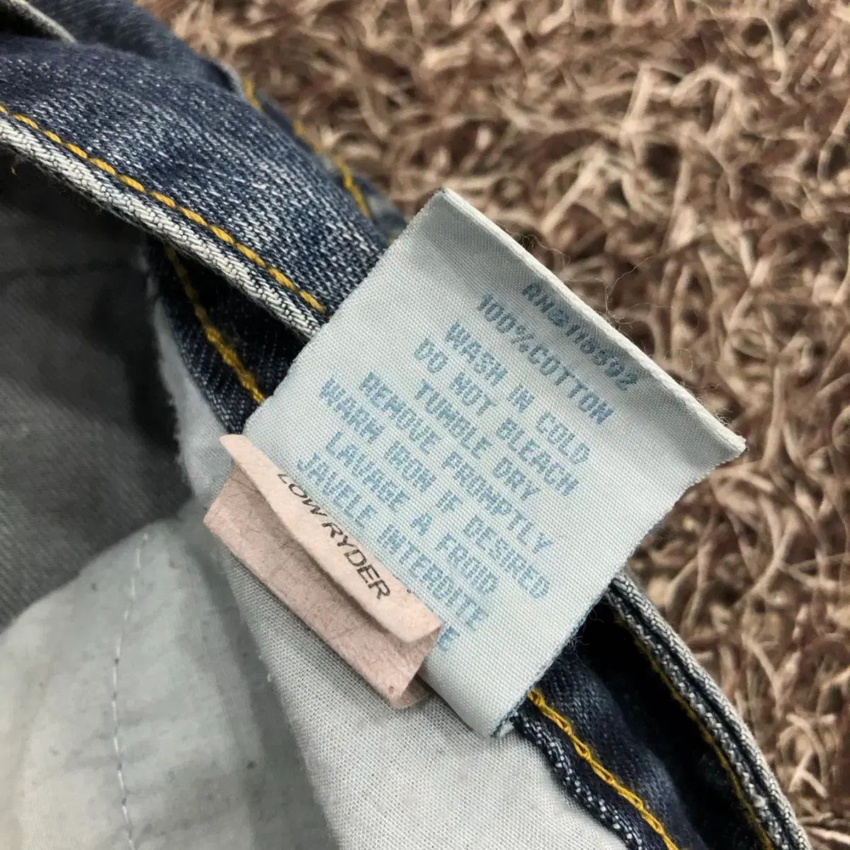  36 ロビンズジーン Y 2 k ワイド デニム パンツ その他 デニム ジーンズ