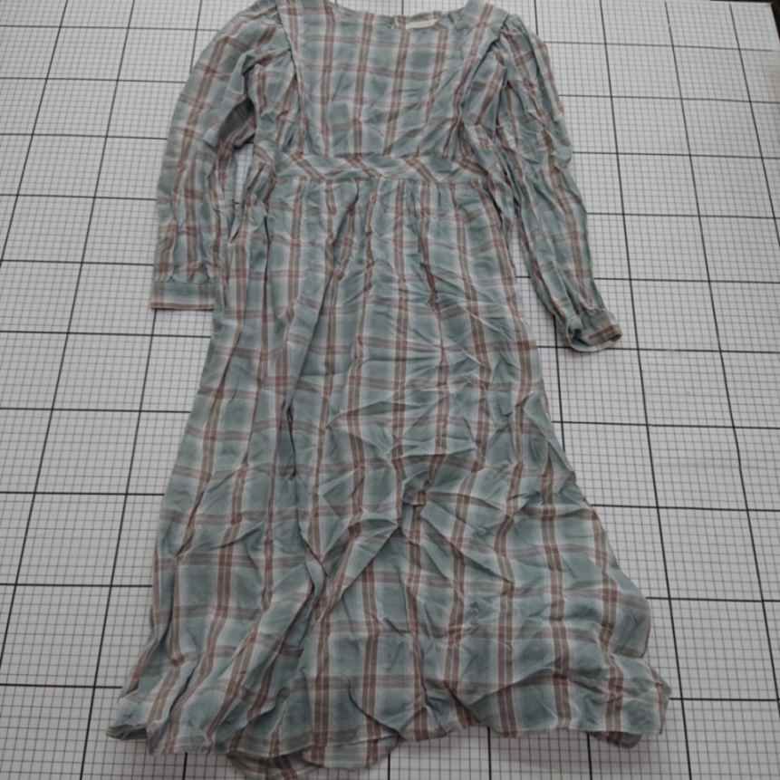 ◇ ⊂ 【エヘカソポ ehkäsöpö】チェック柄ロングワンピース MFT 