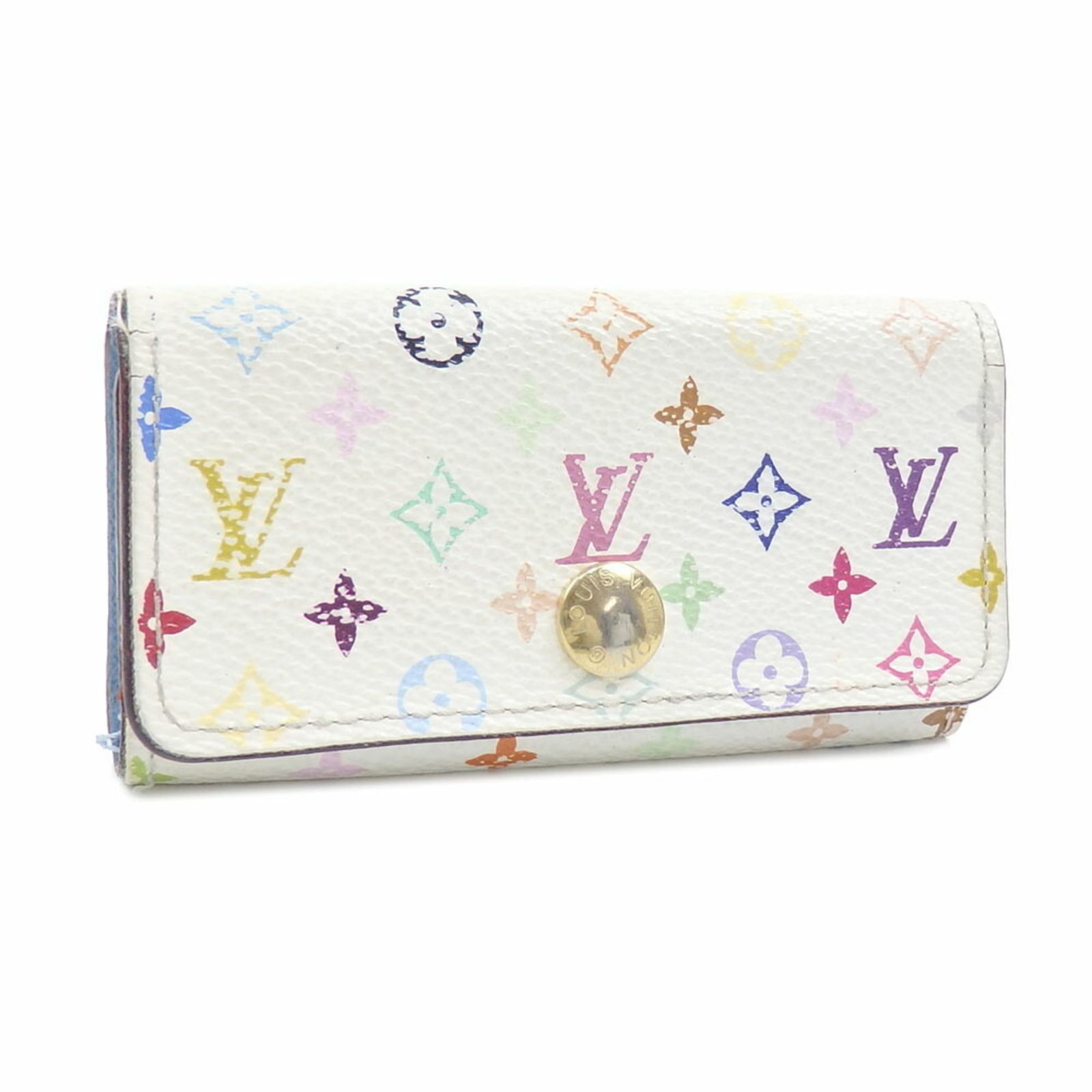 ルイ ヴィトン Louis Vuitton 4連 キーケース モノグラムマルチカラー ミュルティクレ 4 レディース M 93730 ブロン レザン 鍵入れ