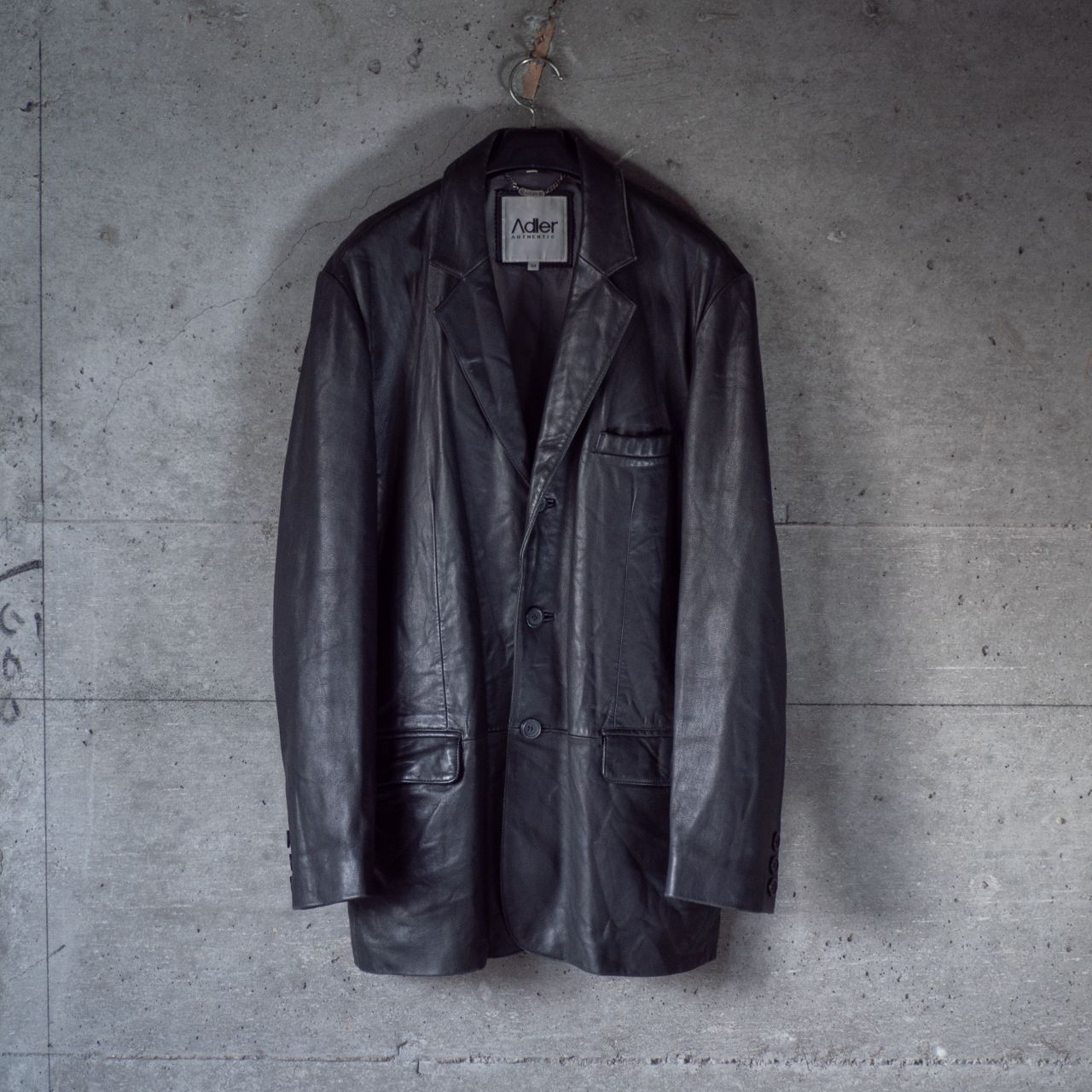 Adler Leather lapel Jacket