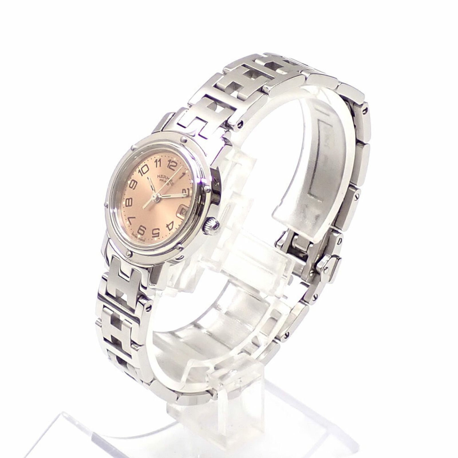 エルメス 腕時計 クリッパー レディース クォーツ SS CL 4 210 電池式