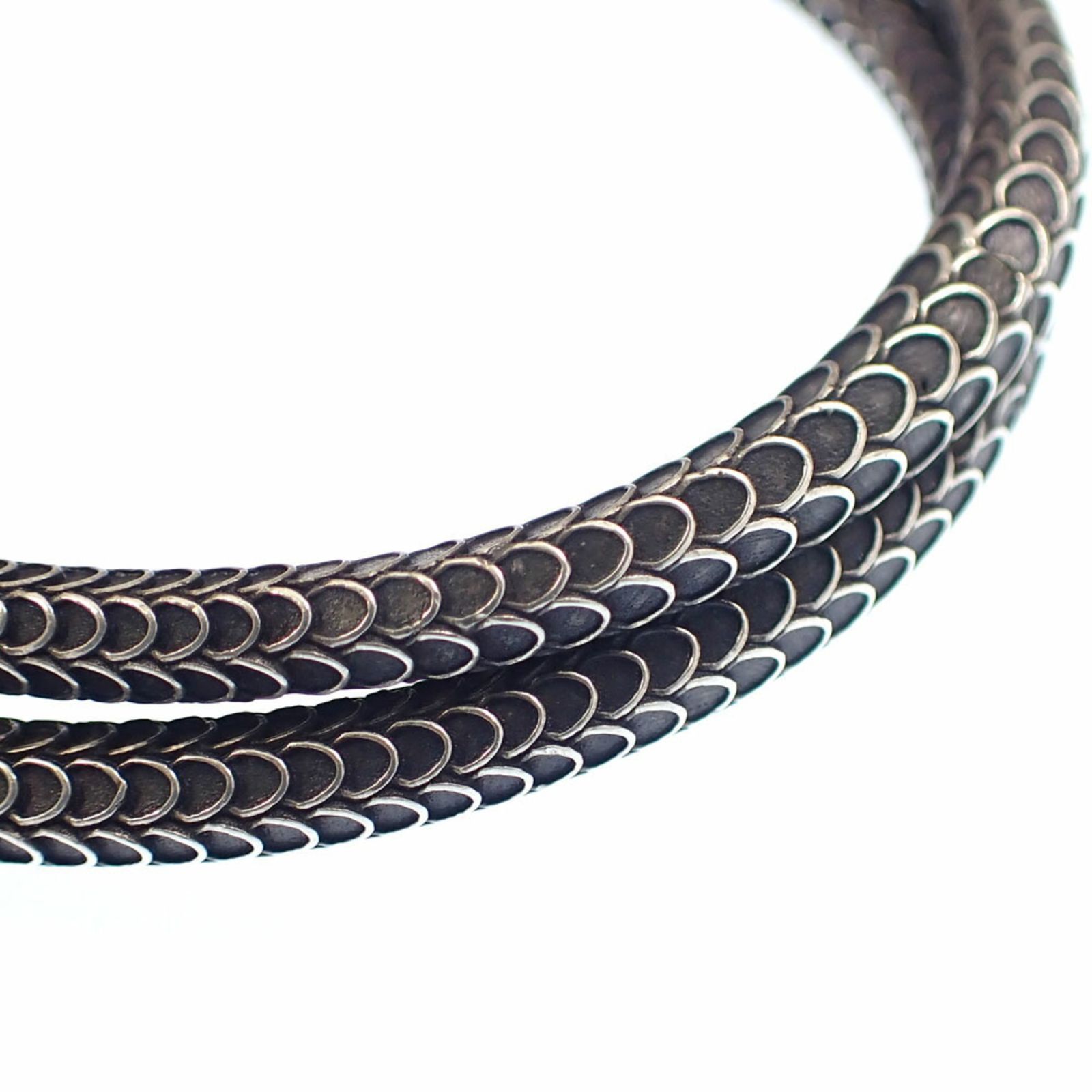 グッチ(Gucci) グッチ ガーデンスネーク バングル メンズ SV925 45.7g