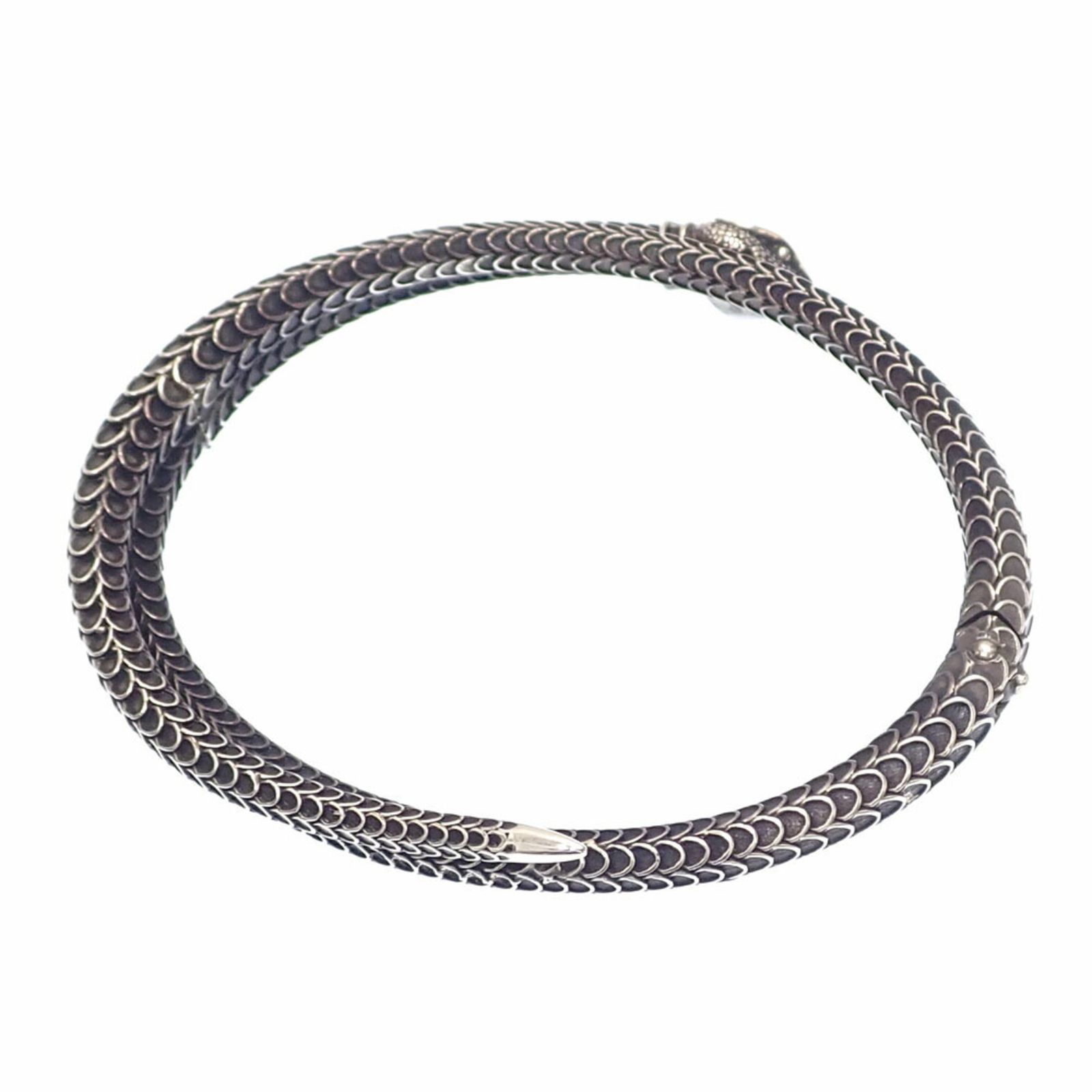 グッチ(Gucci) グッチ ガーデンスネーク バングル メンズ SV925 45.7g