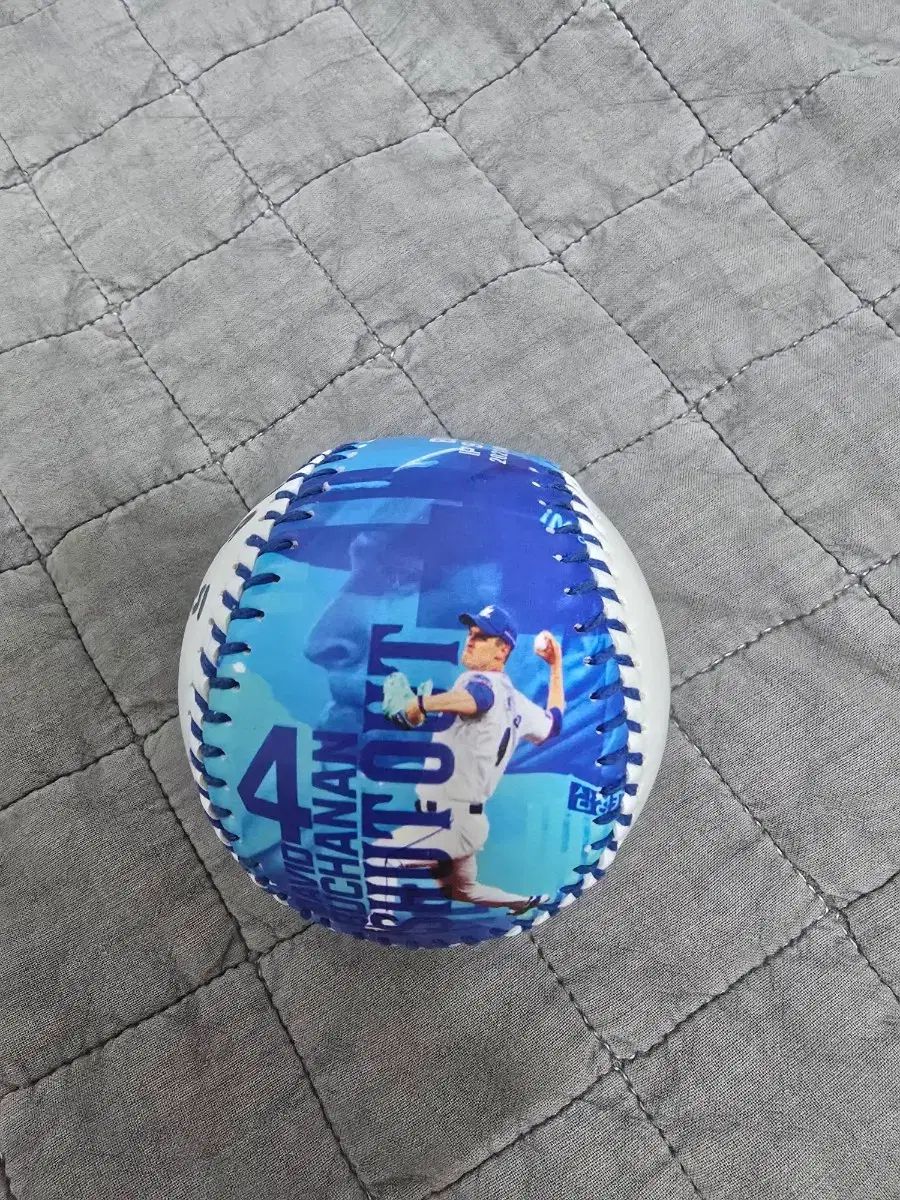 サムスン ライオンズ 뷰캐넌 初 完封勝利 記念球 サインボール