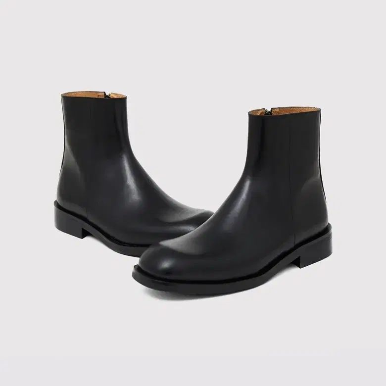 MOVE スタシ スクエアトゥ ジッパー チェルシー ブーツ R 19 M 098 ブラック 285