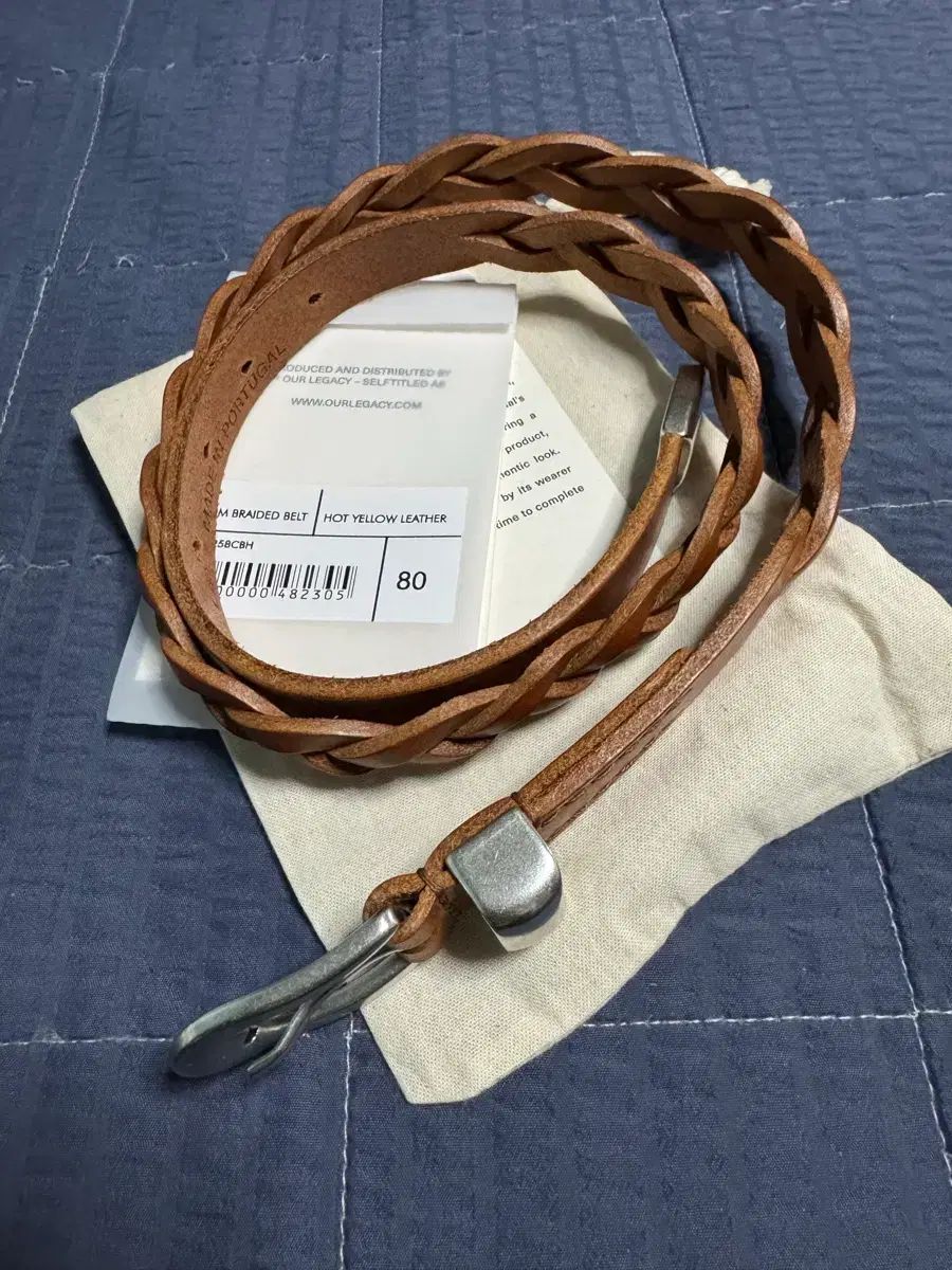 OUR LEGACY 2 cm ブレイディッド ベルト 80