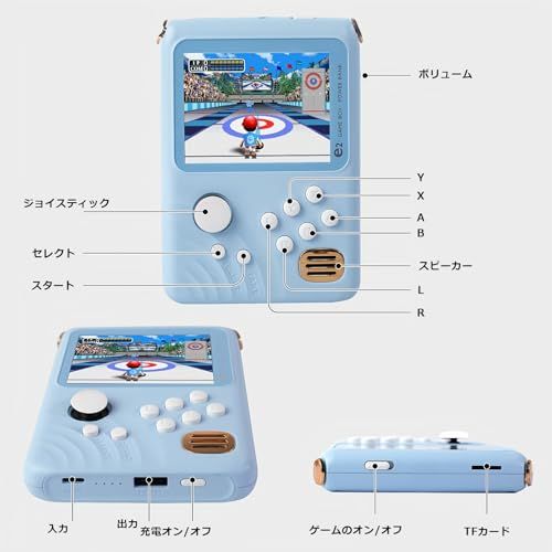 NEOCADEポータブルハンドルゲーム機 300種類内蔵 3.2インチ 携帯