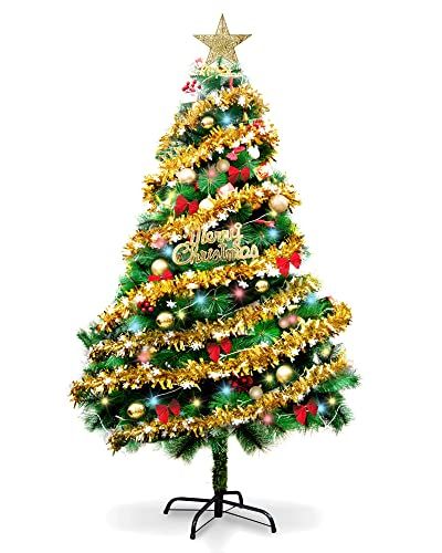 ツリー 180 cm christmas tree オーナメント LEDライト付き 保護用袋付き 高濃密度 葉落ない 北欧 おしゃれ 組立簡単 収納便利 m