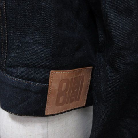 ランバンオンブルー LANVIN en Bleu ビッグカラー デニム ジャケット