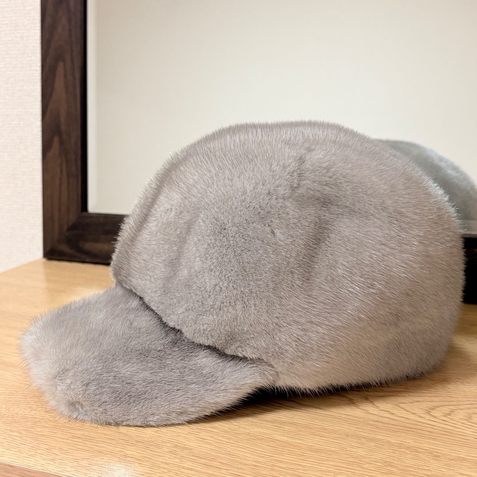 ミンクファー キャップ 帽子 サイズ38