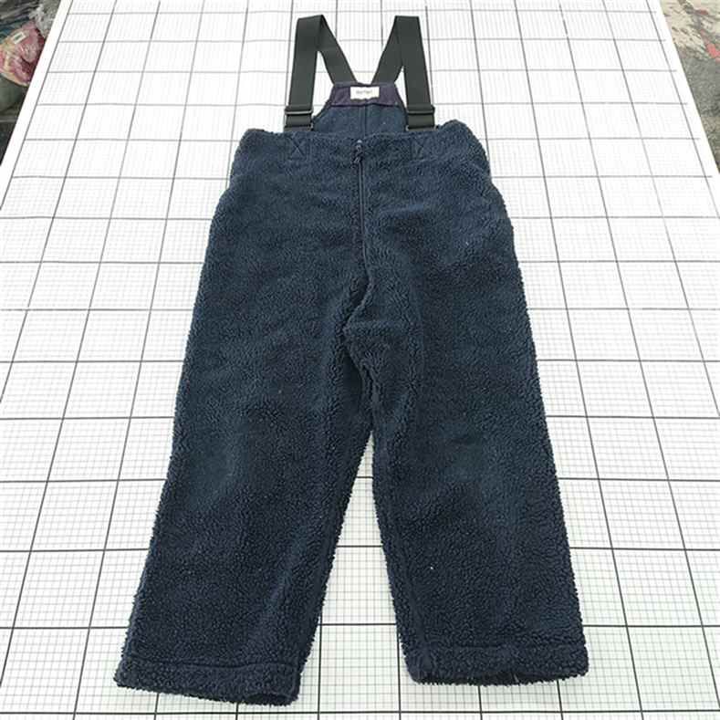◇ ⊇ ビームスボーイ BEAMS BOY ボアサロペットパンツ ネイビー 