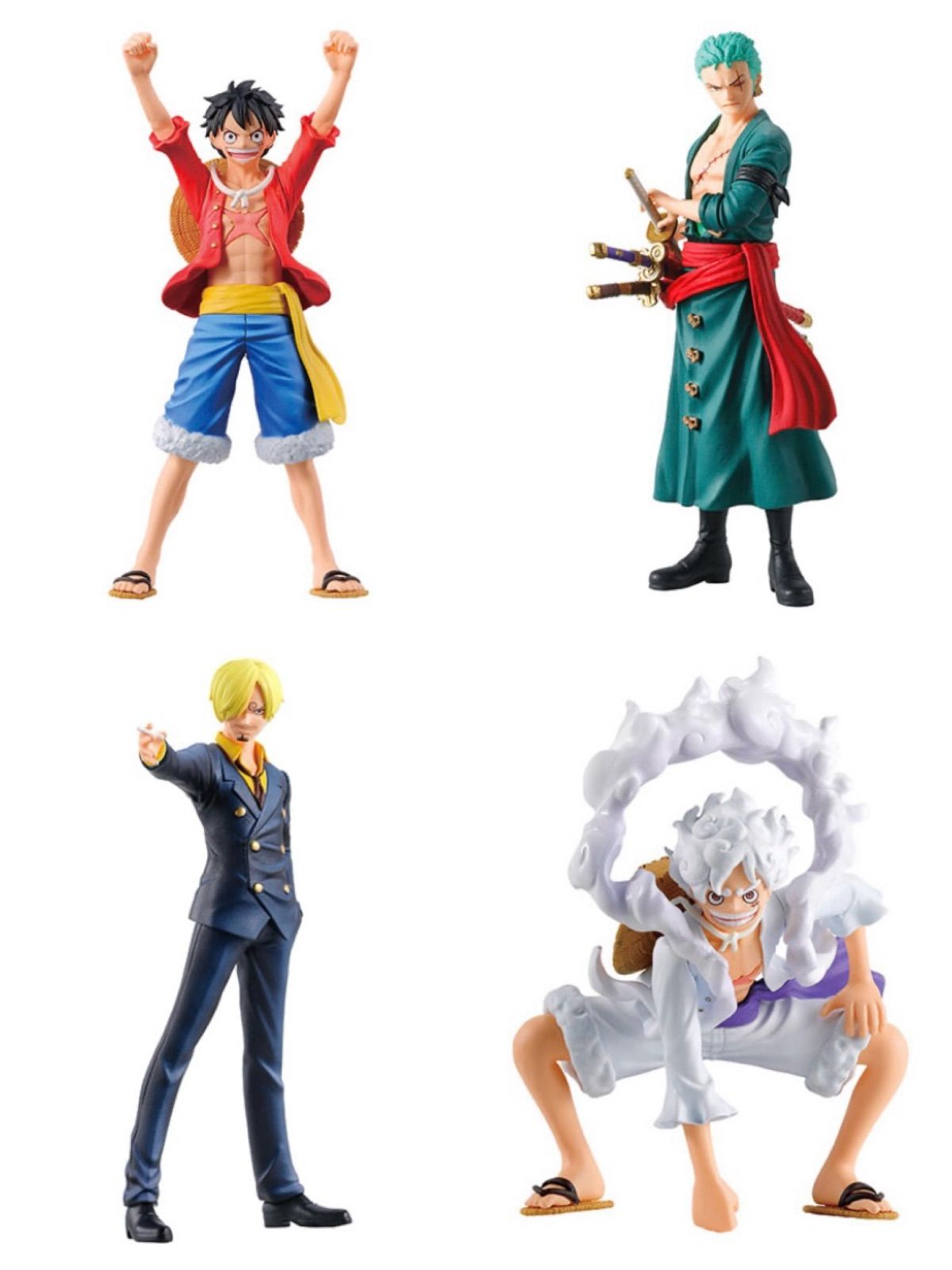 HG 『ONE PIECE』01 全4種フルコンプリートセット サイズ9cm モンキー