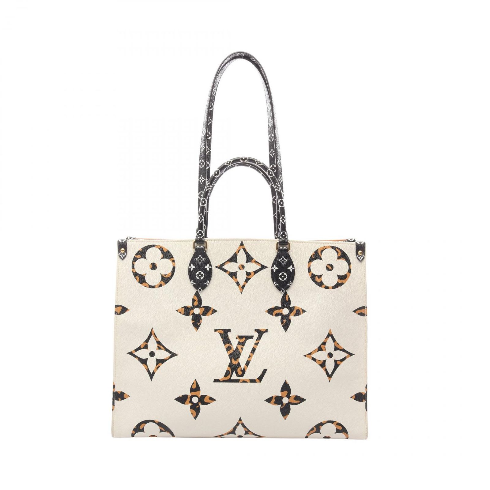 LOUIS VUITTON ルイ ヴィトン オンザゴーGM イヴォワール モノグラムジャングル トートバッグ