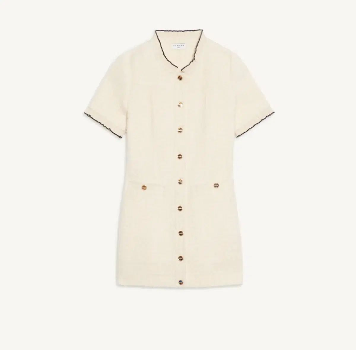 SANDRO サンドロ ツイード ミニ ONE PIECE 36