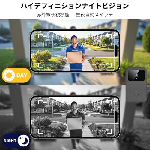  迅速に発送 ドアホン インターホン 乾電池式 自動録画 変声機能 夜視機能 広角 テレビドアホン ドアベル スマートドアホン スマホ ビデオドアベル カメラ付き リアルタイムビデオ通話 クラウドストレージ 盗難防止 工事不要 設置簡単 長時 823734 b 7 その他 キッチン 食器