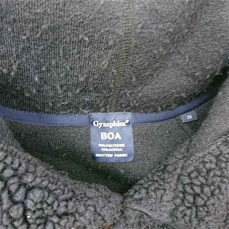 ◇ ⊇ ジムフレックス Gymphlex BOA ボアフリースジャケット ネイビー 